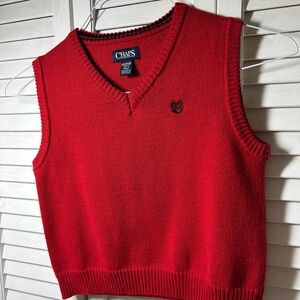 Chaps Red V-Neck Sweater Boys Size XS/TP/XP Size 6-7